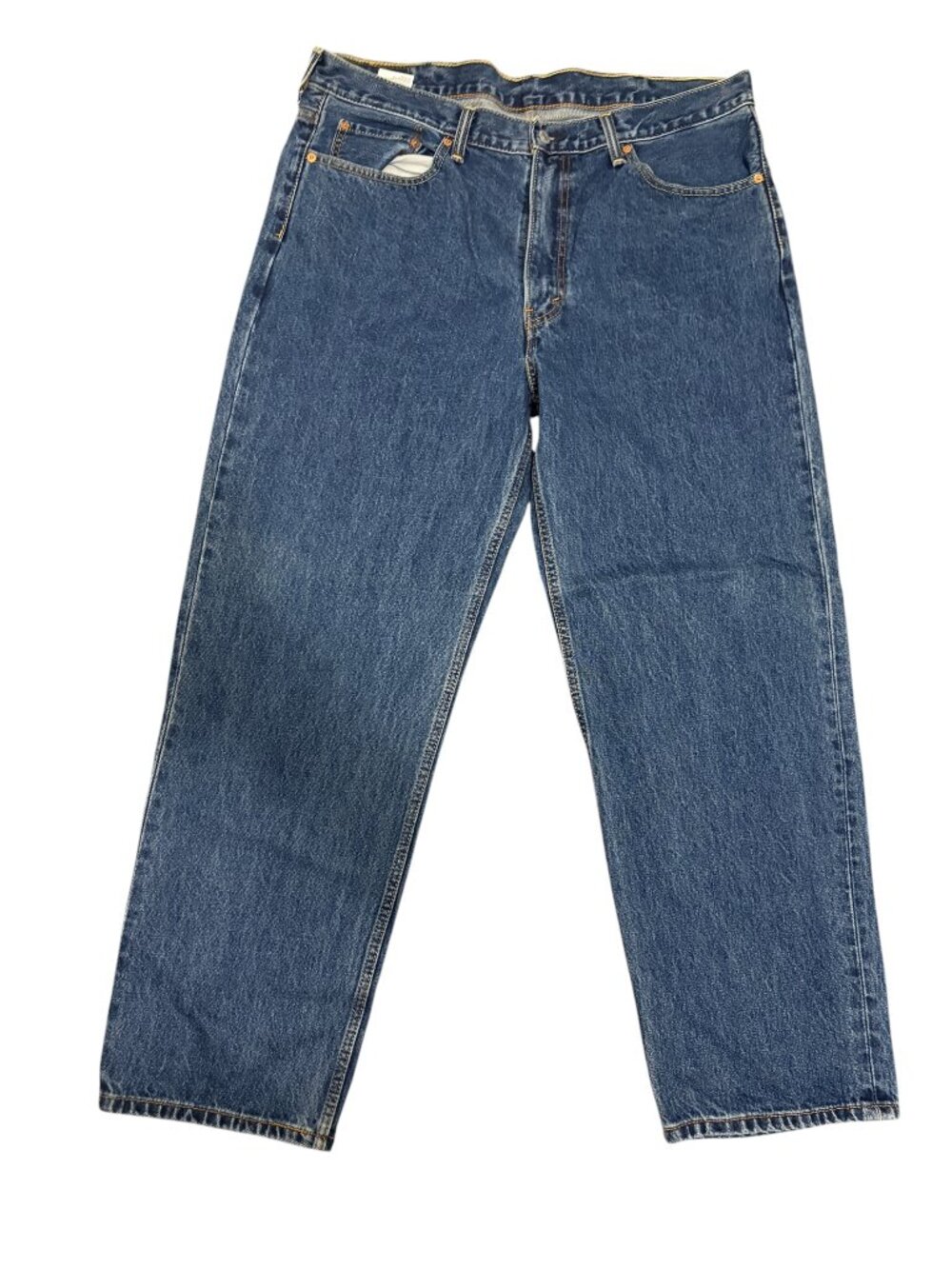 Levis 550 Straight Leg Zip Fly Mens Blue Jeans Size 40x 30 Red Tag